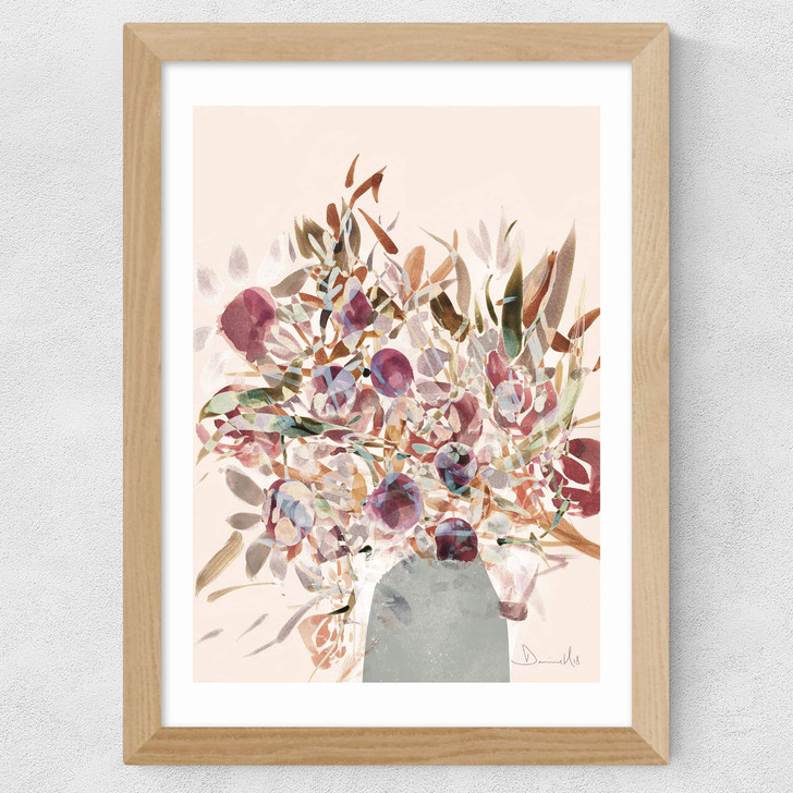 Blossoms by Dan Hobday Wide Oak Frame