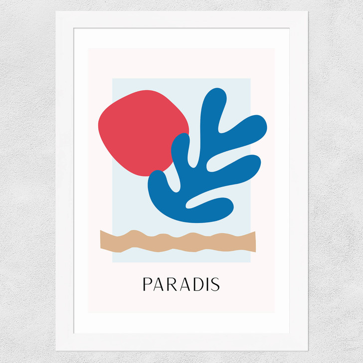 Paradis Wide White Frame Paradis Wide White Frame
