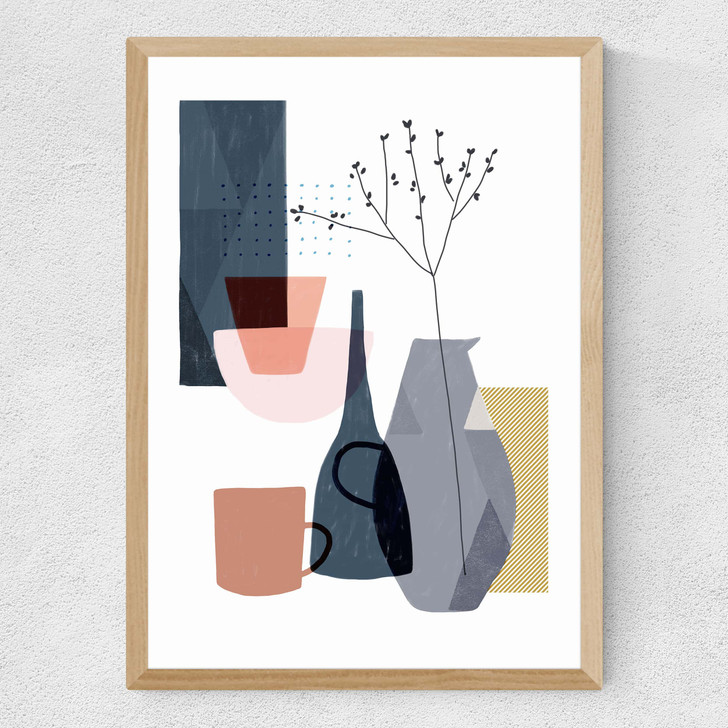 Stillness 1 Medium Oak Frame