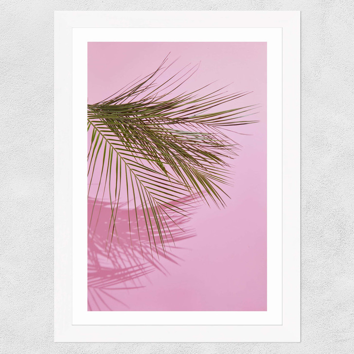 Frond of You Wide White Frame