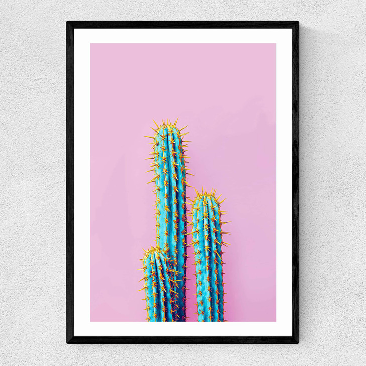 Fluoro Cactus Narrow Black Frame Fluoro Cactus Narrow Black Frame