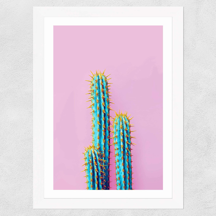 Fluoro Cactus Wide White Frame Fluoro Cactus Wide White Frame