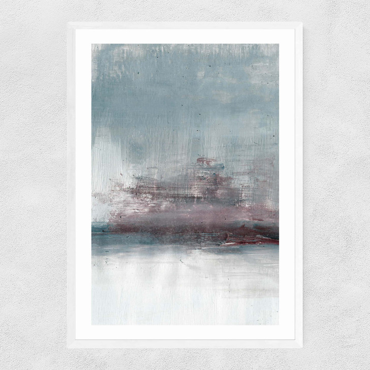 Drama III Narrow White Frame
