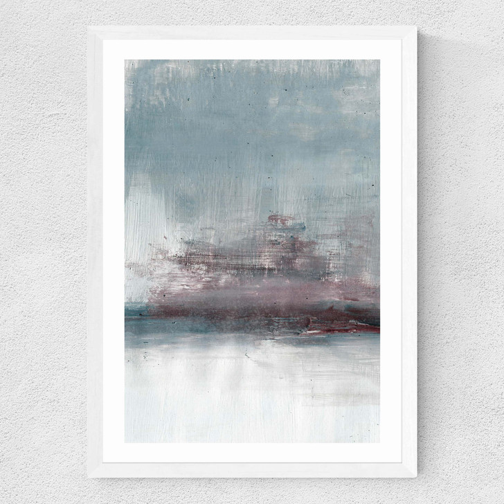 Drama III Medium White Frame