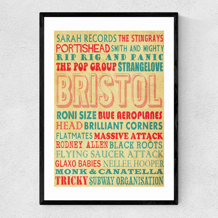 Bristol Music Narrow Black Frame