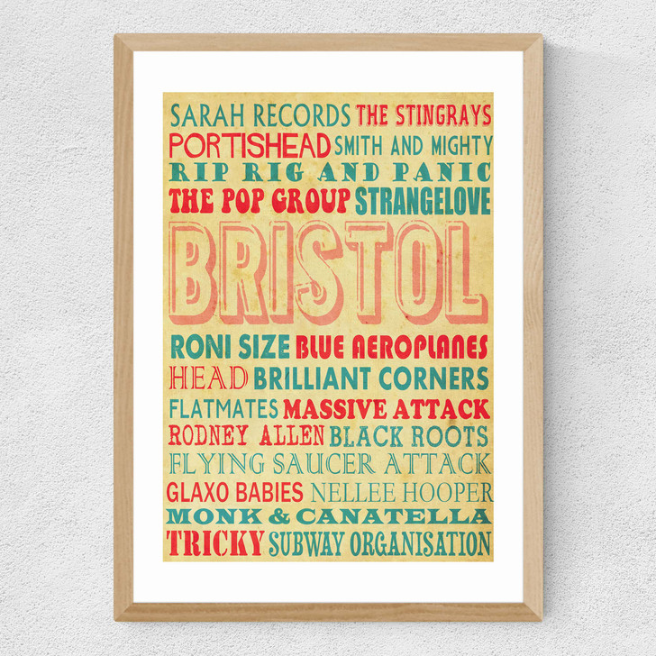 Bristol Music Medium Oak Frame