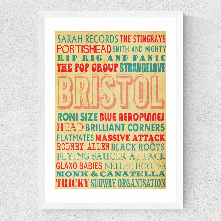 Bristol Music Medium White Frame