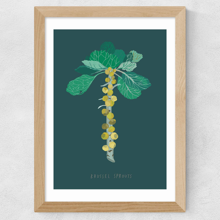 Brussel Sprouts Wide Oak Frame Brussel Sprouts Wide Oak Frame