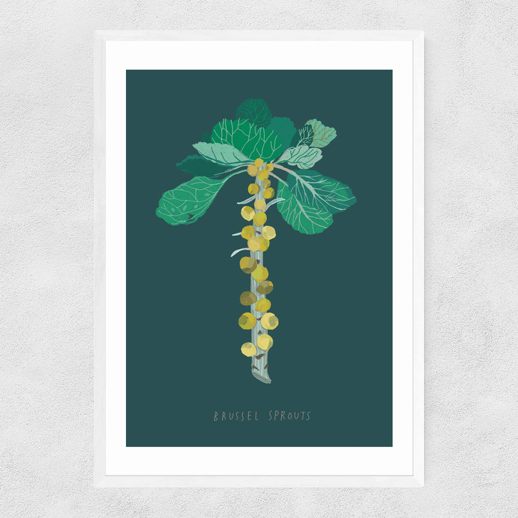 Brussel Sprouts Narrow White Frame Brussel Sprouts Narrow White Frame
