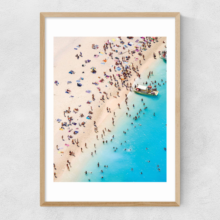 By the Sea Narrow Oak Frame