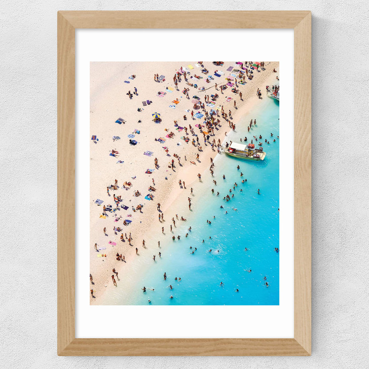 By the Sea Wide Oak Frame