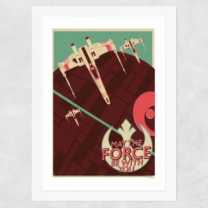 Offset X-Wing - Star Wars Wide White Frame