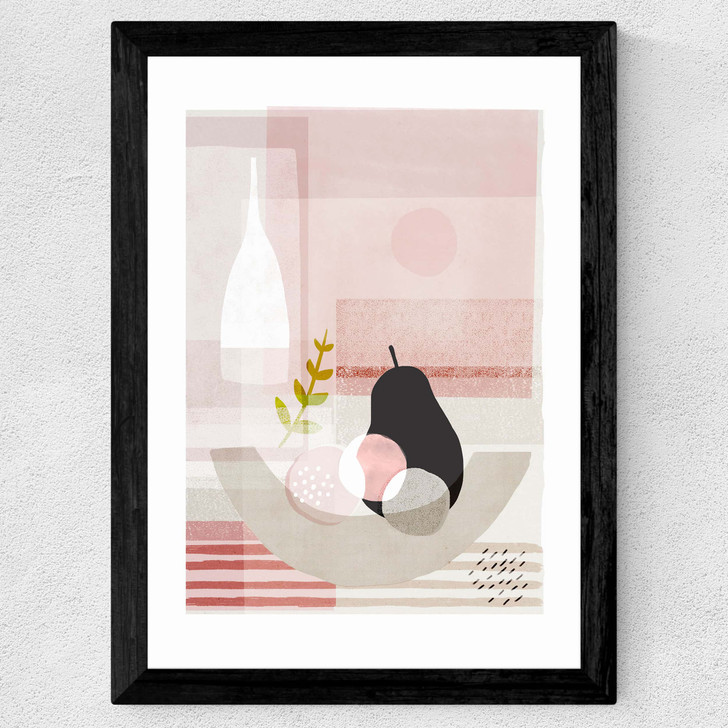 Black Pear Wide Black Frame