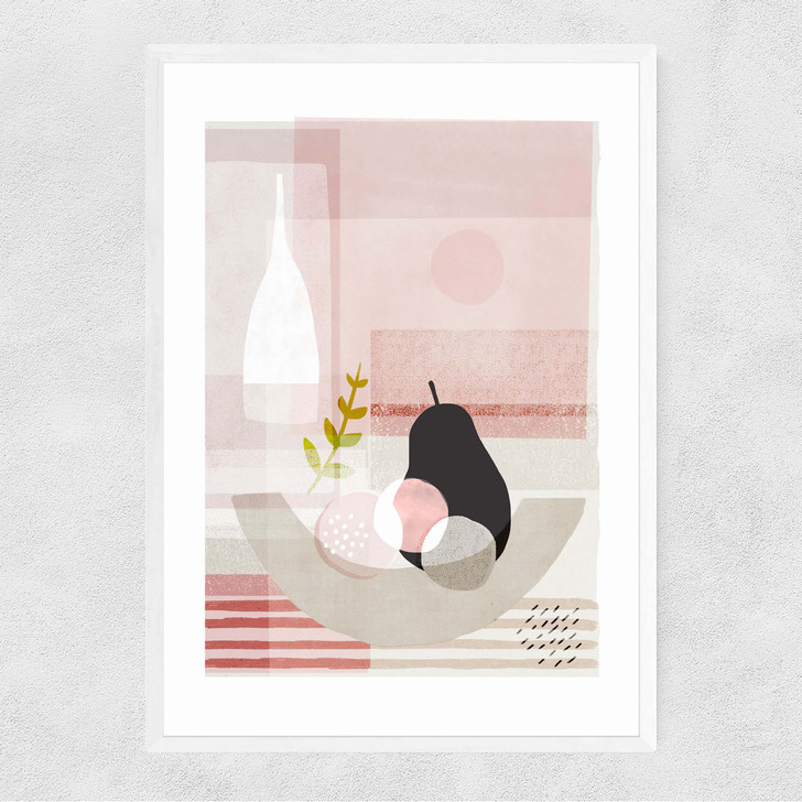 White Pear Narrow White Frame