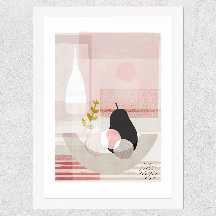 White Pear Wide White Frame
