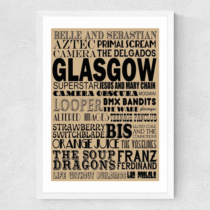 Glasgow Medium White Frame