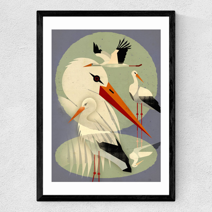 Storks Medium Black Frame Storks Medium Black Frame