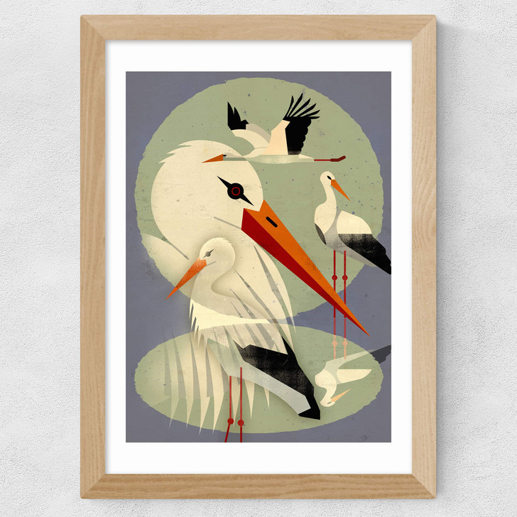 Storks Wide Oak Frame