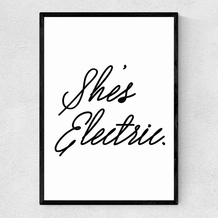 She's Electric Narrow Black Frame She's Electric Narrow Black Frame