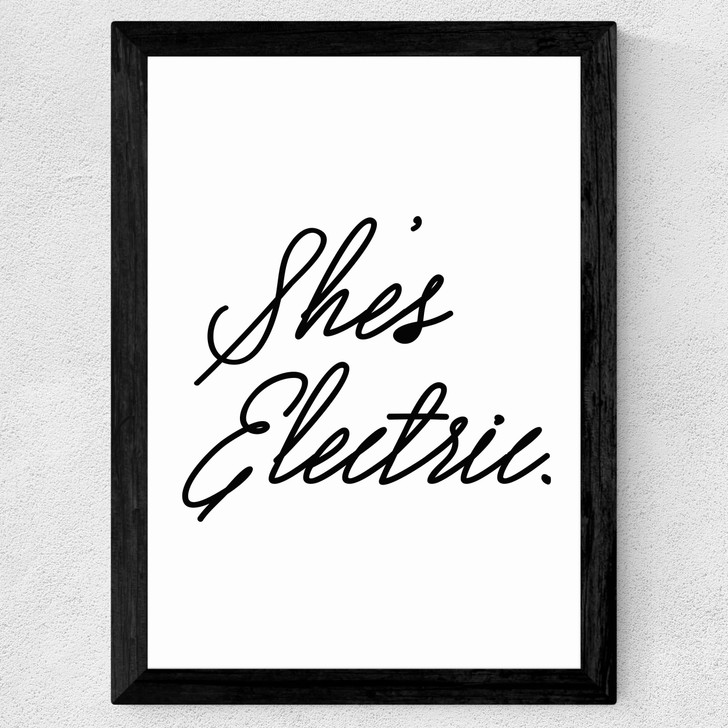She's Electric Wide Black Frame She's Electric Wide Black Frame