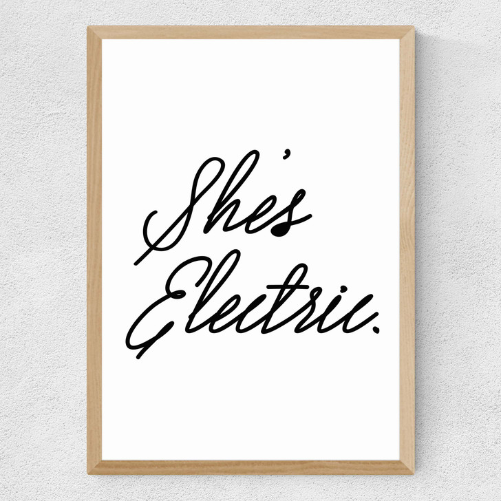 She's Electric Medium Oak Frame She's Electric Medium Oak Frame