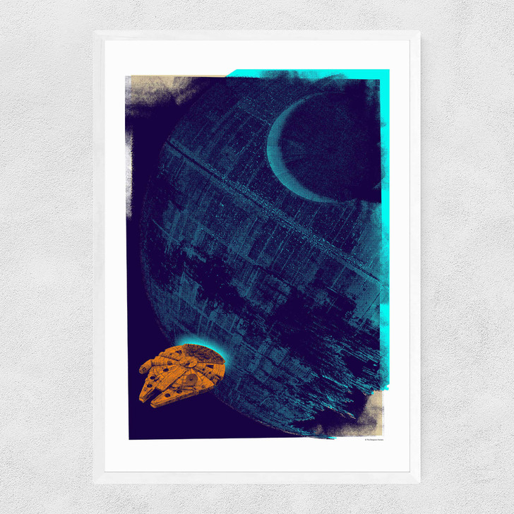 Death Star Gateway - Star Wars Narrow White Frame