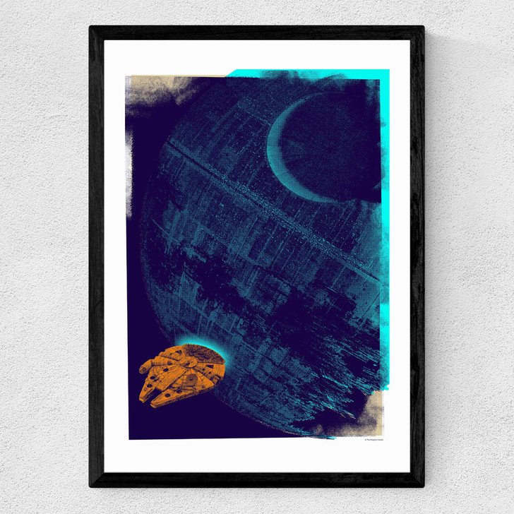 Death Star Gateway - Star Wars Medium Black Frame