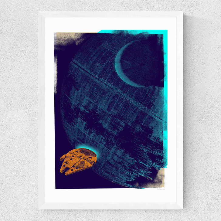 Death Star Gateway - Star Wars Medium White Frame