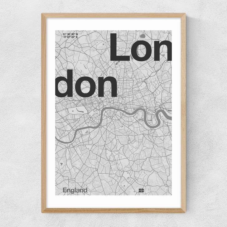 London Club 4 Narrow Oak Frame