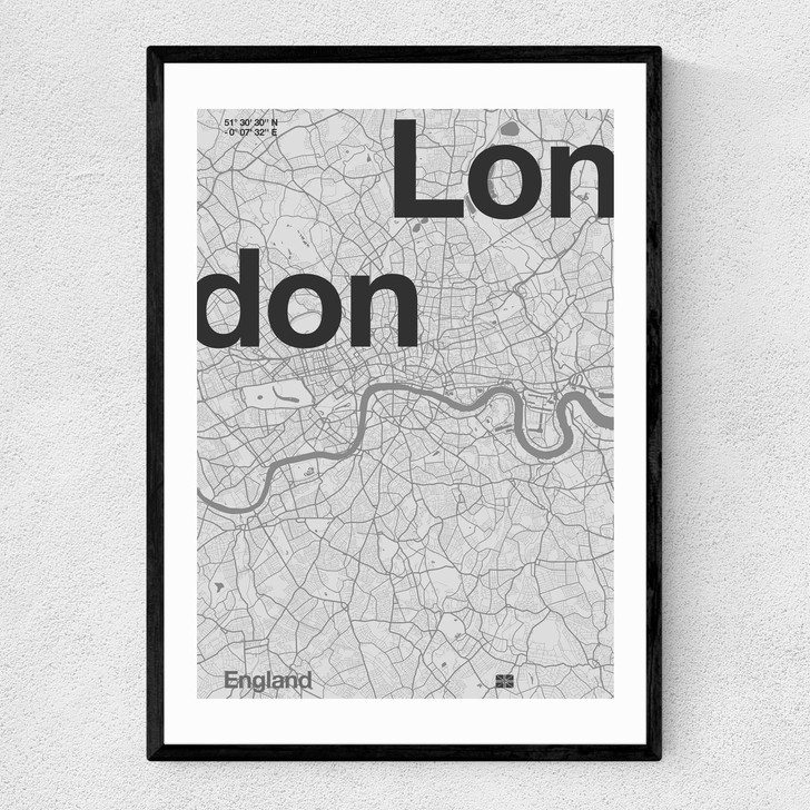 London Club 4 Narrow Black Frame