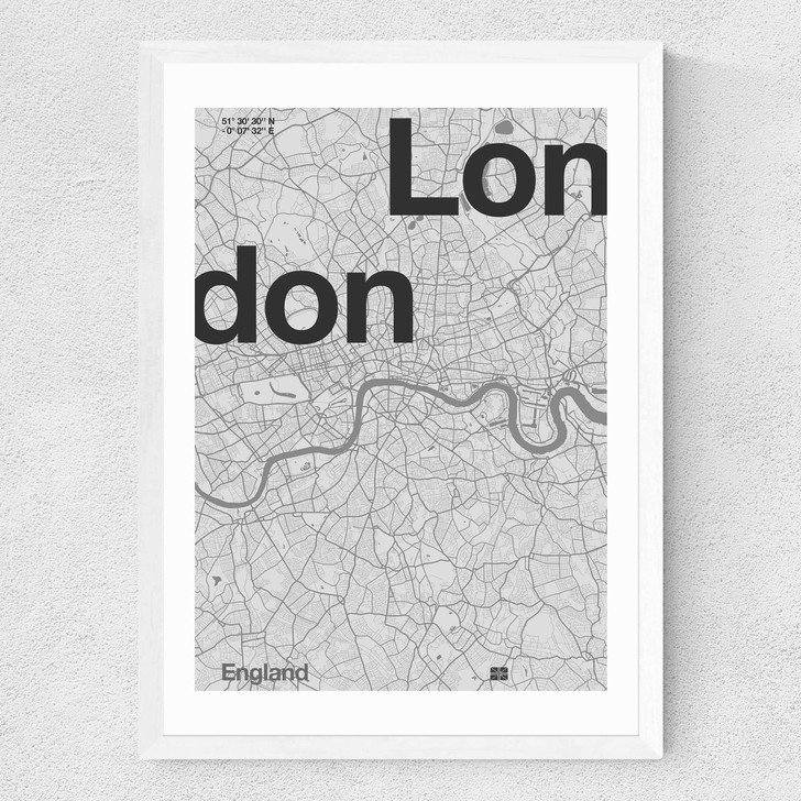 London Club 4 Medium White Frame