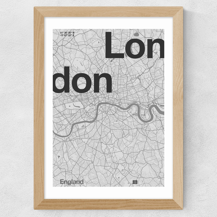 London Club 4 Wide Oak Frame