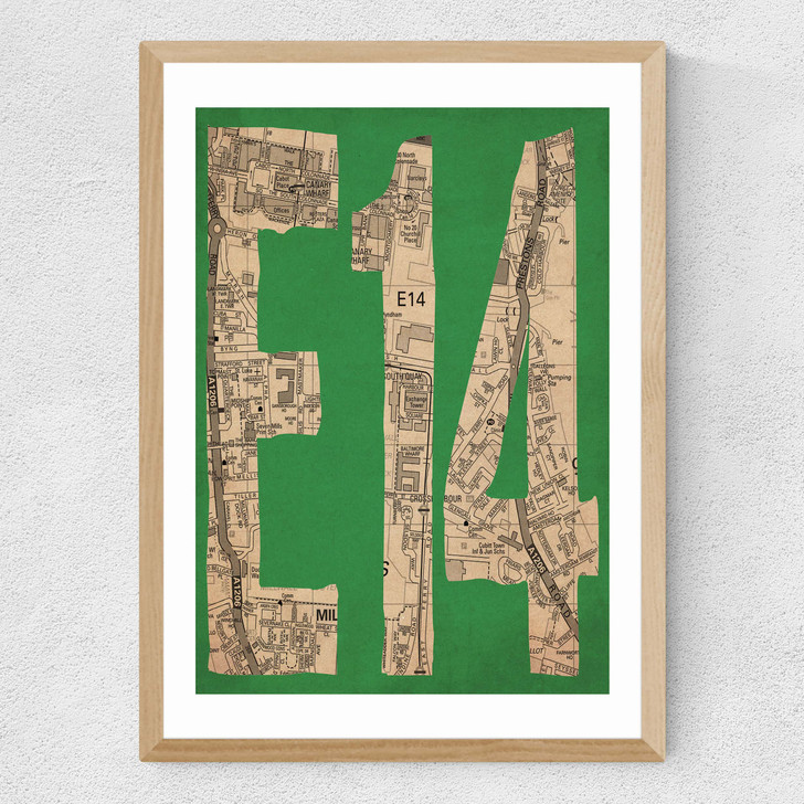 E14 Medium Oak Frame