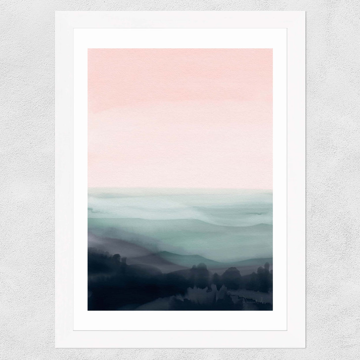 Morning by Dan Hobday Wide White Frame