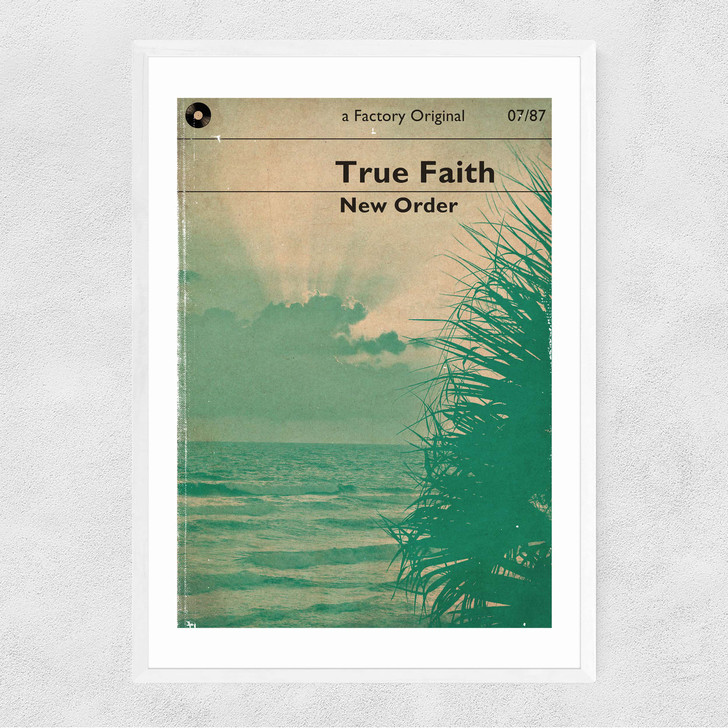 True Faith Narrow White Frame
