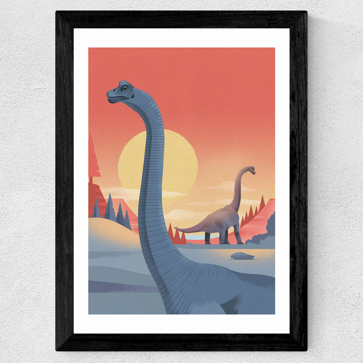 Brachiosaurus Wide Black Frame