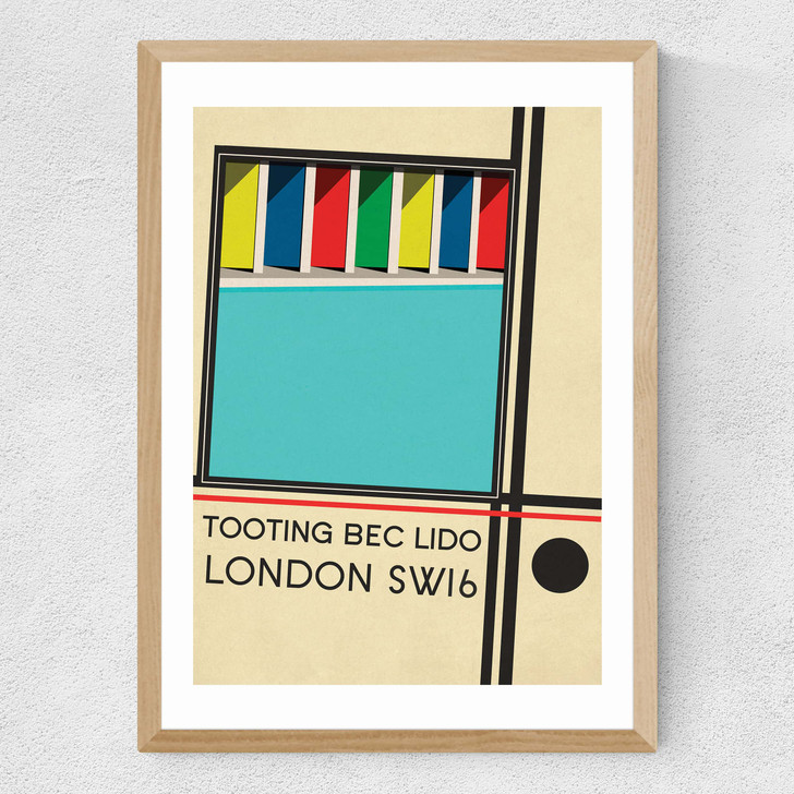 Tooting Bec Lido Medium Oak Frame