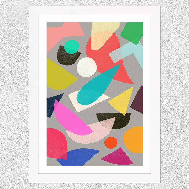 Coloured Toys Wide White Frame