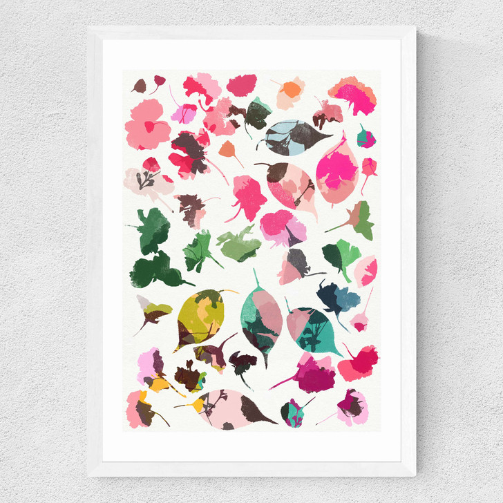 Cherry Blossoms 3 Medium White Frame Cherry Blossoms 3 Medium White Frame