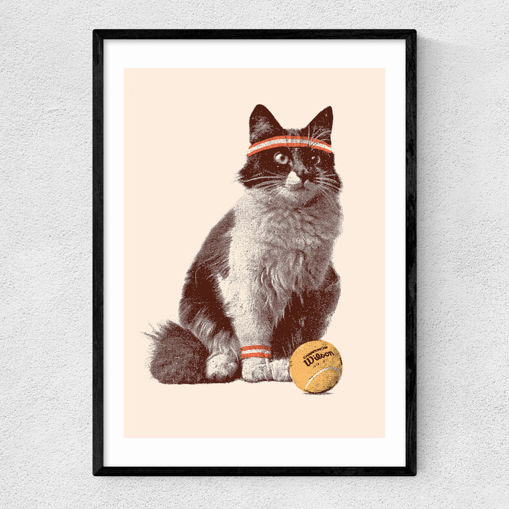 Chat Tennis Narrow Black Frame Chat Tennis Narrow Black Frame