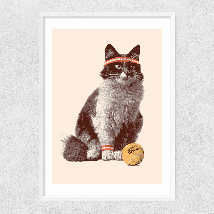 Chat Tennis Narrow White Frame