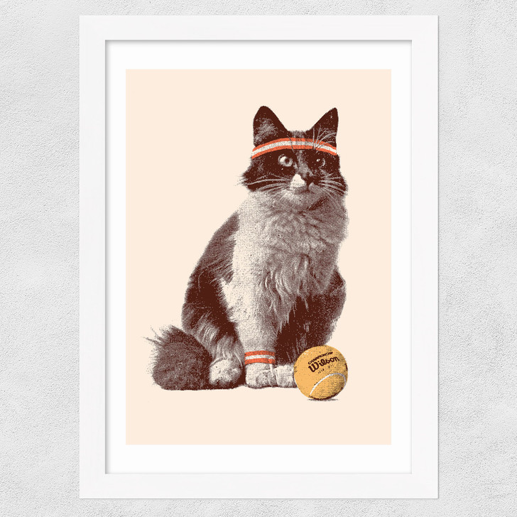 Chat Tennis Wide White Frame