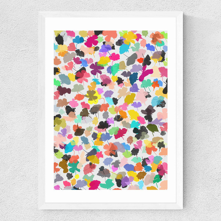 Buttercups 3 Medium White Frame Buttercups 3 Medium White Frame