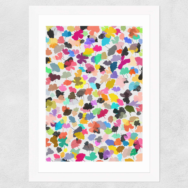 Buttercups 3 Wide White Frame Buttercups 3 Wide White Frame