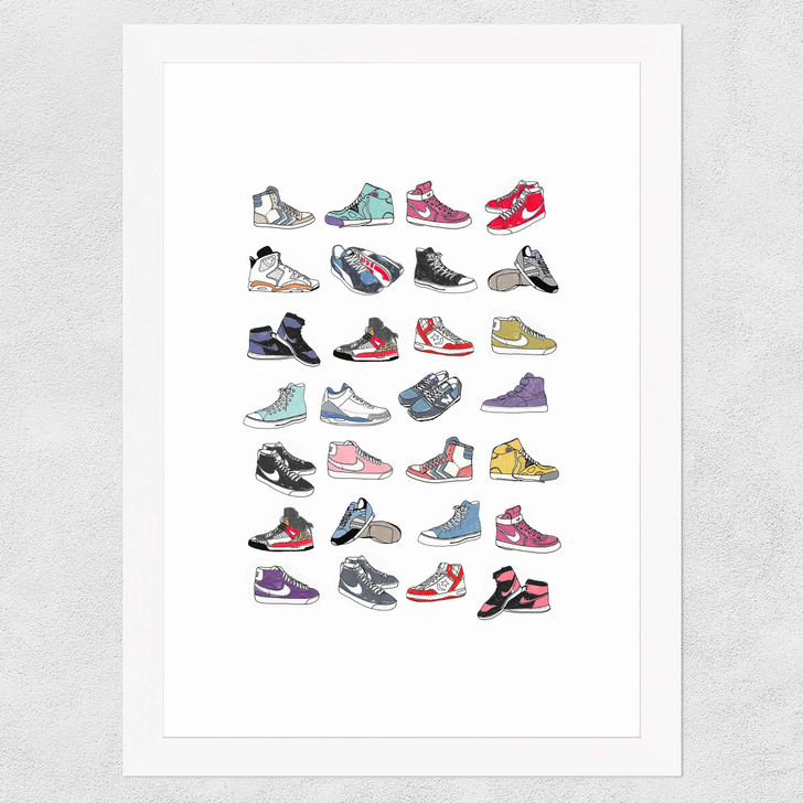 Trainers Wide White Frame