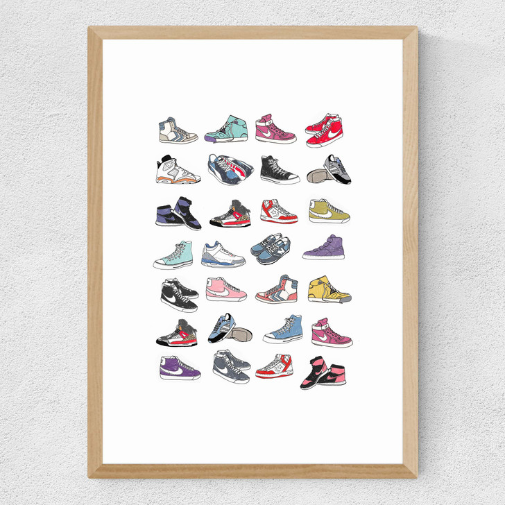 Trainers Medium Oak Frame