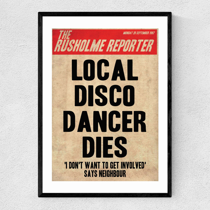 Death of a Disco Dancer Narrow Black Frame