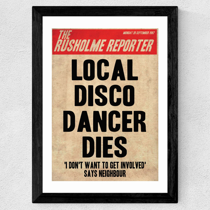 Death of a Disco Dancer Wide Black Frame