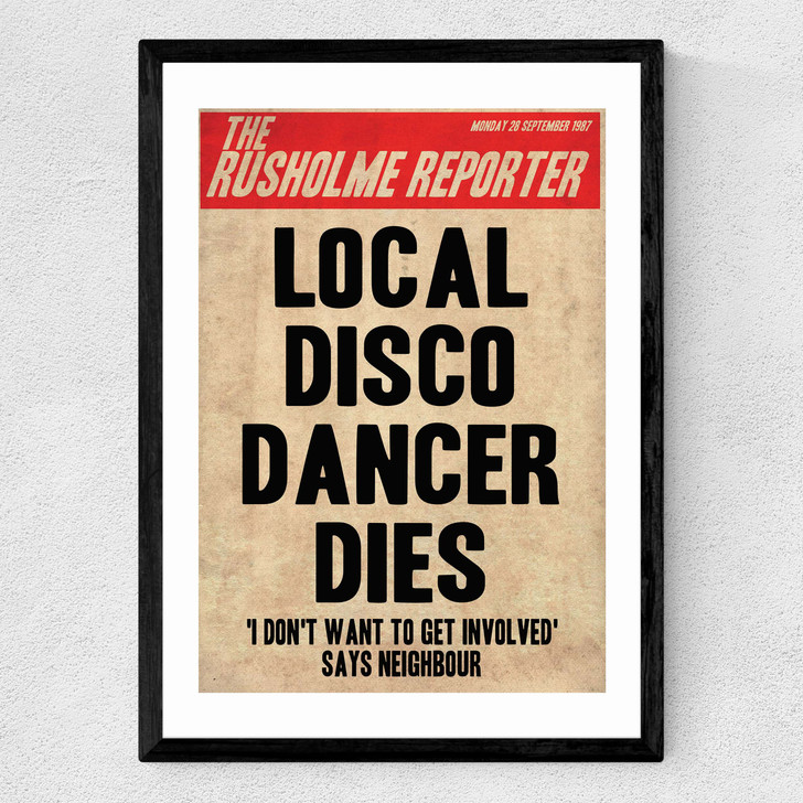Death of a Disco Dancer Medium Black Frame