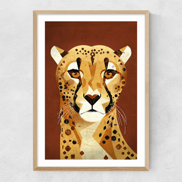 Cheetah Narrow Oak Frame Cheetah Narrow Oak Frame